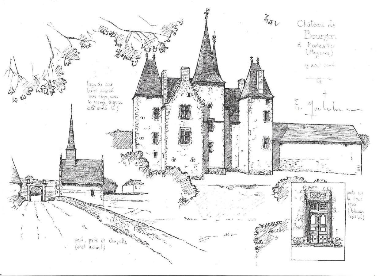 Chateau De Bourgon Montourtier Екстериор снимка